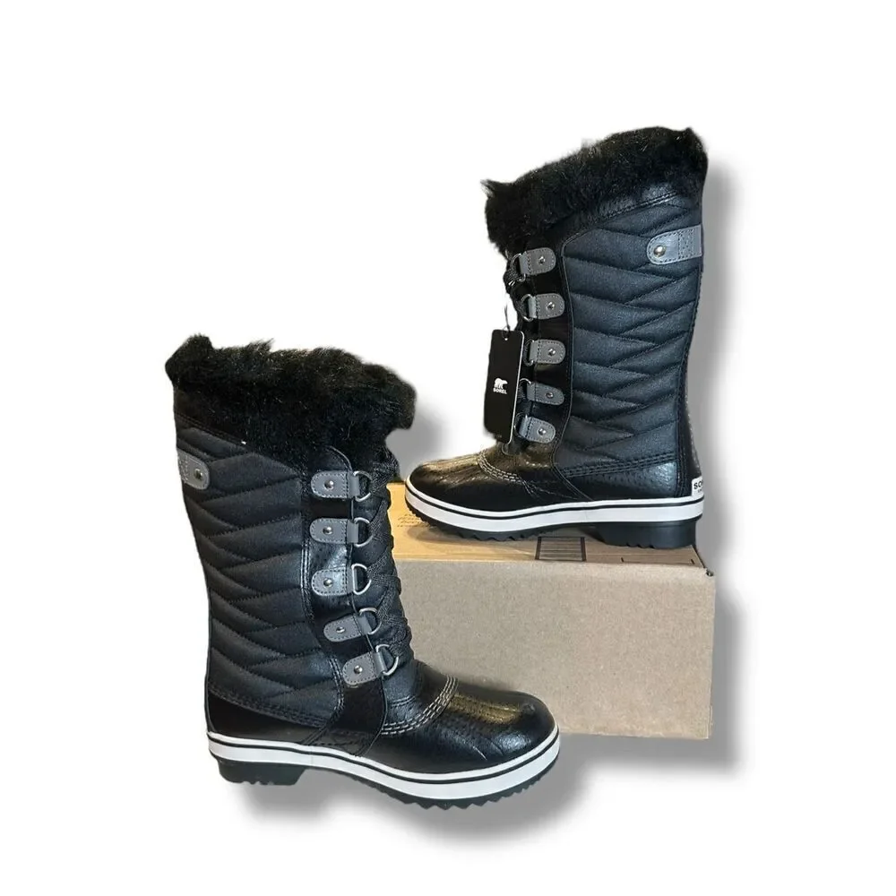 SOREL Insulated Tofino II Waterproof Faux Fur Winter Snow Boots Youth Big Kids S